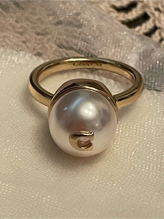 Coach Jewelry - Coach Signature C Logo Pearl Ring